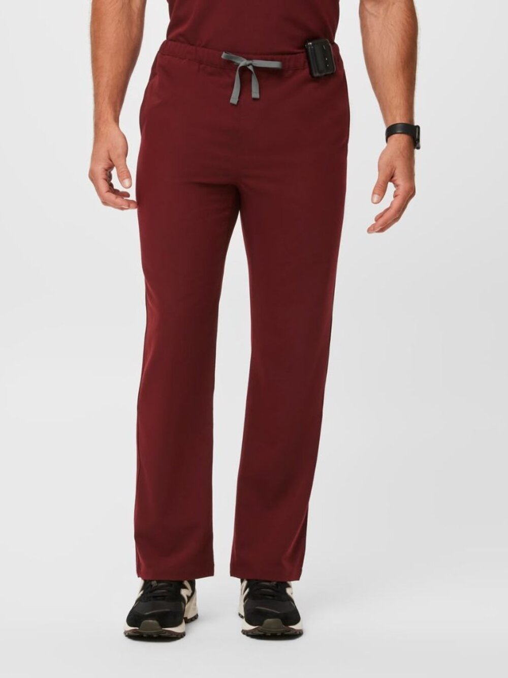 Figs Men's Pisco Straight-Leg Scrub Pant in Burgundy Size XL